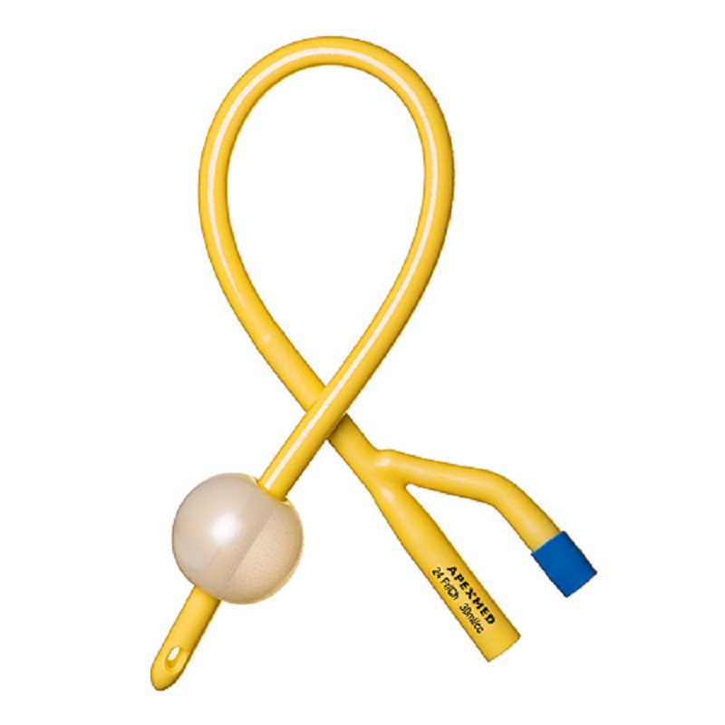 Катетер Фолея APEXMED 2х-ходовий з латексу вкритого силіконом, розмір Ch/Fr 12